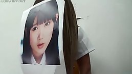 Aika Kabe got stuck in a wall so some guys used an opportunity to fuck her brains out