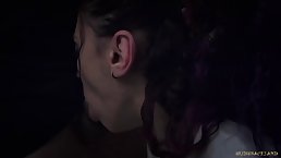 Kinky babe likes to get spanked until her ass turns red, because it excites her a lot