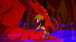Cartoon babe is about to suck a rock hard cock, like a real, pro whore