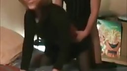 Blonde woman got fucked from the back while her husband was out of town, with friends