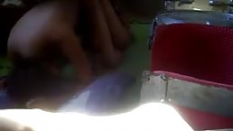 Indonesian couple is having steamy sex on the floor and enjoying every second of it