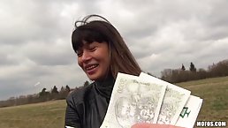 Mona Kim got a lot of money from a horny stranger, to give him what he needs