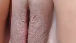 Horny girl got fucked until her pussy ended up creampied, the way she likes it