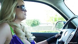 Lusty babes are having a foursome with a friend whose wife is out of town