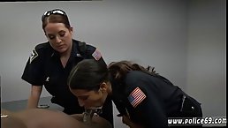 Black man is about to have a wild sex experience in a local police station