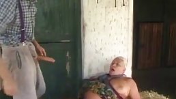 Insatiable granny likes to get banged in the backyard, in the middle of the day