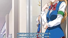 Powerful blonde bitch, with huge boobs is eagerly sucking huge dicks, while on the floor