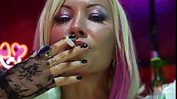 Dirty milf, with full make up got fucked hard by a man she just met
