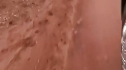 African babe likes to feel warm sperm all over her body, while in the nature