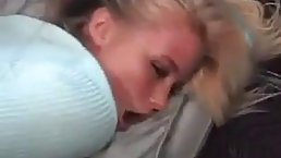 Slutty blonde teen next door seems to be in the mood for a casual sex session