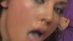 Kristina Rose is getting fucked and eating fresh cum, while her boyfriend is out of town