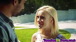 Bailey Brooke is sucking her best friend's dick and getting fucked the way she likes it