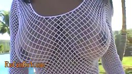 Cute Latina babes with nice tits like to feel fresh cum all over their faces