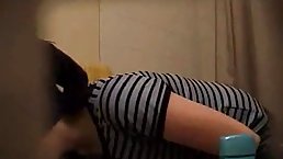 Naughty, amateur woman was not aware that there was a hidden camera while she was changing