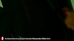 After a blowjob, a shy brunette is being fucked hard in the tight asshole, like a slut