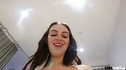 Fresh teen likes to suck a rock hard dick after she got fucked and came