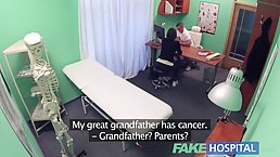 Czech babe went to the doctor's office and got fucked very hard, because she asked for it