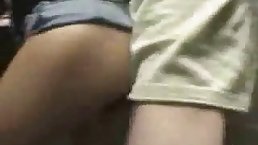 Amusing teen is down on her knees and sucking a stranger’s large cock, in the toilet