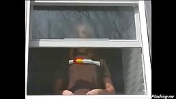 Horny women are showing their nice attributes, while a horny voyeur is making a video