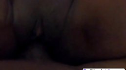 Black babe with glasses needs a good fuck as soon as possible, until she cums