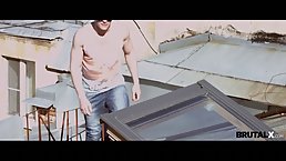 Horny blonde teen invited her neighbor to her place and asked him to fuck her hard