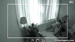 Cute chick is about to make her first porn movie ever, with a guy she just met