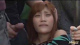 Asian babe is about to have sex in a public place, while she is in Tokyo
