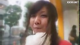 Astonishing Japanese schoolgirl is getting her daily dose of fuck, from a guy she likes