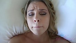 Aubrey Sinclair and her boyfriend went to the bedroom to fuck all day like two wild animals