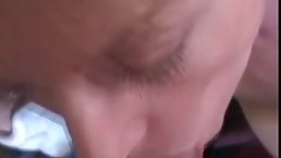 Nasty milf likes to suck her step son’s throbbing cock, while no one is watching