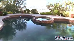 Once a red haired cougar was done with sucking a hard cock, she got fucked properly