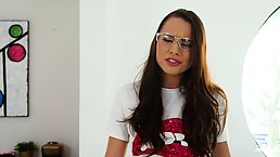 Babe who was hired to do some cleaning was too busy with sucking a huge cock
