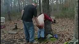Kinky babe likes to get fucked in the forest, until she starts screaming from pleasure