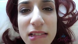 April Snow is having a bath and getting ready to have anal sex with her boyfriend