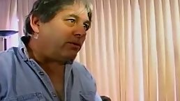 Mature blonde housewife in red lingerie is cheating on her husband and getting facial cumshots