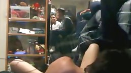 Slutty woman is getting her pussy licked the way she likes it, in the late afternoon