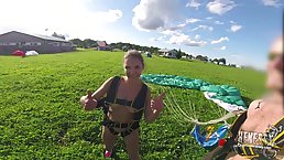 Nude babes have jumped out of a plane and enjoyed every single second of it