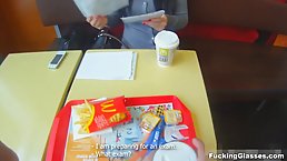 Brunette is gently sucking her best friend's dick while he is moaning and sighing from pleasure