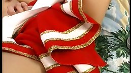 Asian babe is getting doublefucked, every once in a while, and enjoying it a lot