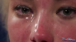 After a great blowjob, a hot blonde maid, Misha Mayfair got a nice facial cumshot