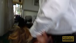 Insatiable woman can not hold back from fucking a man she likes more than her husband