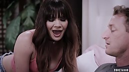 Alison Rey and Karlee Grey are making love with each other and a guy they like