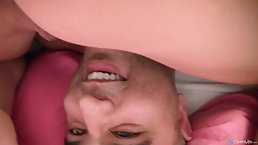 Adorable blonde teen was sucking her horny lover’s big tool, while no one else was not there