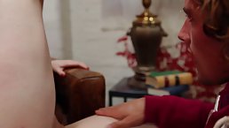 Brunette gal with big natural boobies  gets slammed by a young porn actor, he knows how to please