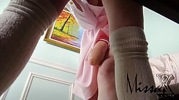 Two marvelous porn ladies in sexy clothes are eager for some pussy licking right now