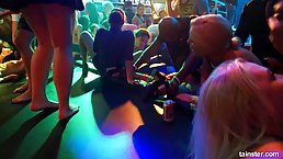 A crazy party in a local club turned into an orgy where everyone got banged