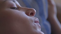 Fresh babe is moaning and almost screaming from pleasure while getting her wet pussy licked