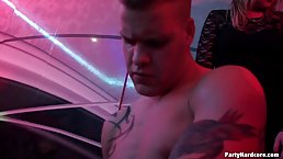 A crazy party in the night club turned into a group sex adventure a bit after midnight