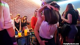 Passionate girls are in the mood to party all night long and to have group sex