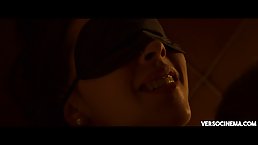 Horny couple is fucking on the floor, surrounded by candles, in the middle of the night
